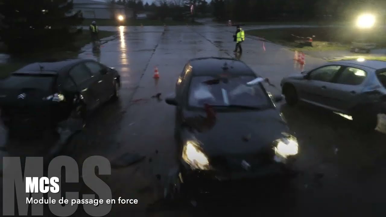 Aperçu du stage en conduite défensive délivrée par le centre de formation MCS.
