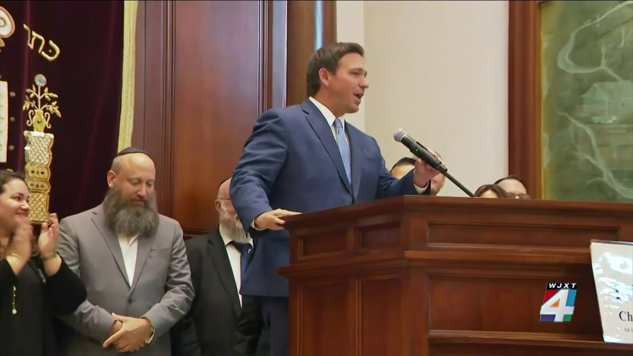 Gov. DeSantis bests Trump in early 2024 presidential straw poll - YouTube