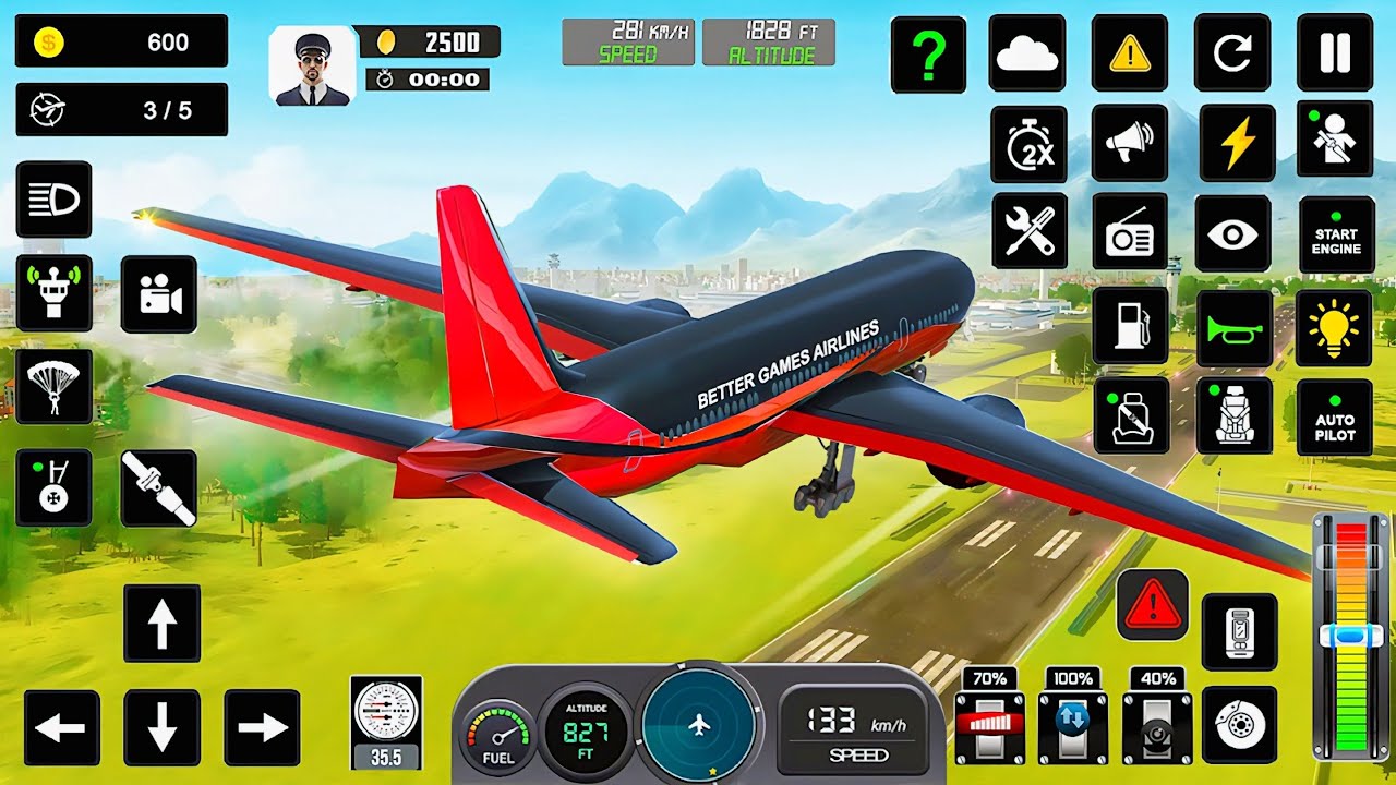 Flight Airplane City Pilot Simulator - Plane Boeing Emergency Landing - Android Gameplay