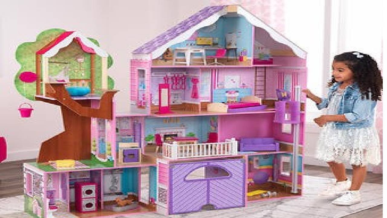 Kidkraft Treehouse Retreat Mansion Dollhouse unboxing Assembly Tamil