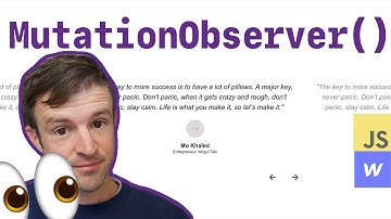 Dominate the DOM with Mutation Observer (Webflow Slider Example)