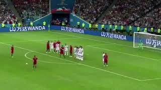 Cristiano Ronaldo Free Kick Goal AGAINST Spain ! 3-3. ( Portuguese Commentator) Resimi