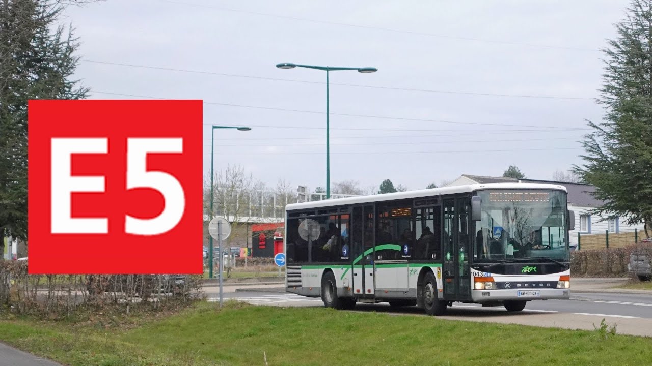 Setra S 315 NF N°1043 - Ligne E5 entre Fleuriaye et Fac de Droit - Réseau TAN - Nantes