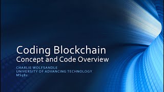 Coding Blockchain