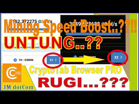 Hasil Mining BitCoin btc dari CryptoTab Pro Cloud Speed Boost X2 Selama 1 Bulan