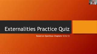 Externalities Practice Quiz