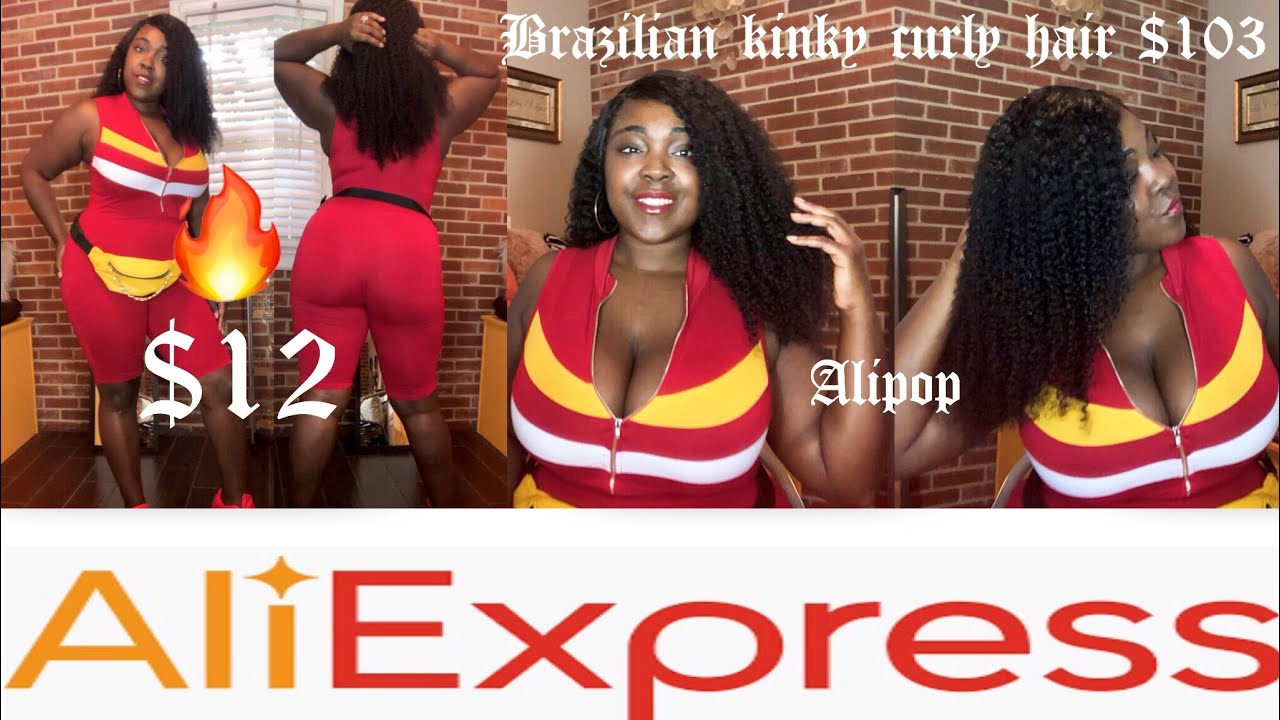 Brazilian kinky curly hair $89.00 wow! Alipop / AliExpress and outfit of the day Citi Trends