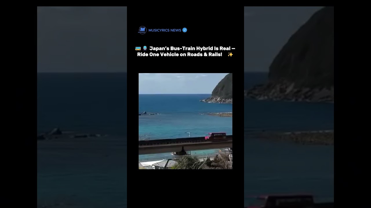 Japan’s Bus-Train Hybrid Is Real — Ride One Vehicle on Roads & Rails! 🇯🇵✨ 