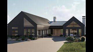 Modern One-Story House Plan with 4-Car Garage | Stunning Cathedral Ceilings & Butler Pantry