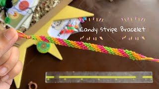 Candy Stripe Bracelet Tutorial