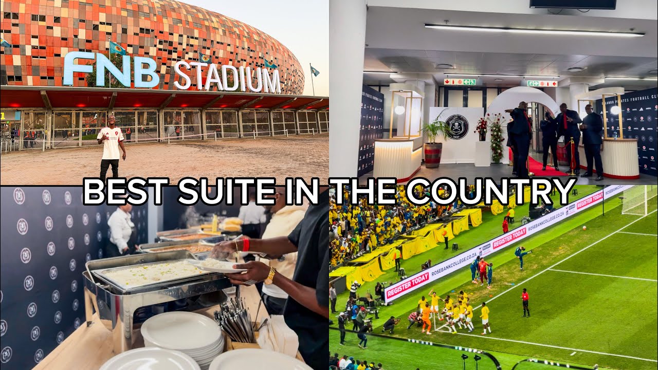 Пятизвездочный VIP-люкс на стадионе FNB | Матч «Орландо Пиратс» против «Мамелоди Сандаунс» 🔥⚽