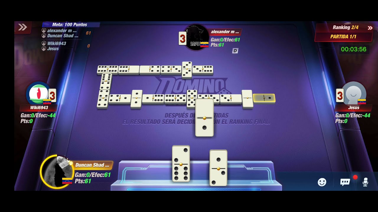 ☝😎 Juego 00009 JUGAR DOMINO APRENDE A JUGAR DOMINO EN PAREJA