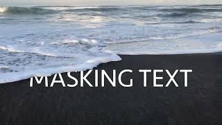 How to Mask Text in 60 Seconds - Adobe Premiere Pro