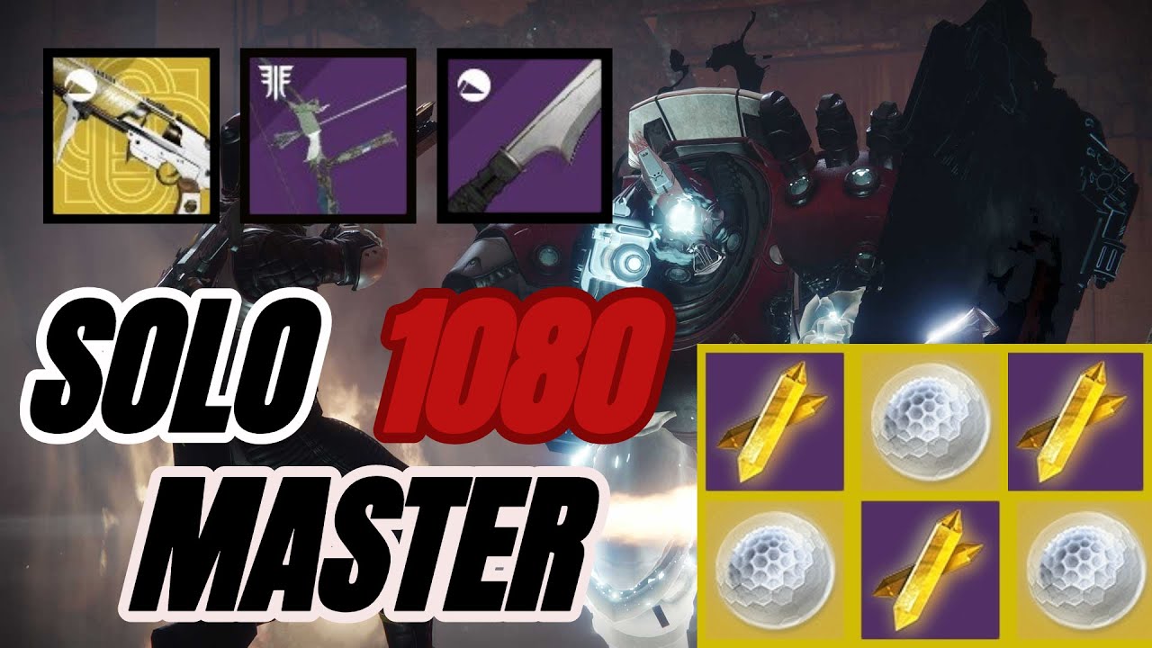 HUNTER: Solo 1080 Master Nightfall (Platinum) - NO RAID Mods/Pinnacles - Lake Of Shadows (Destiny 2)