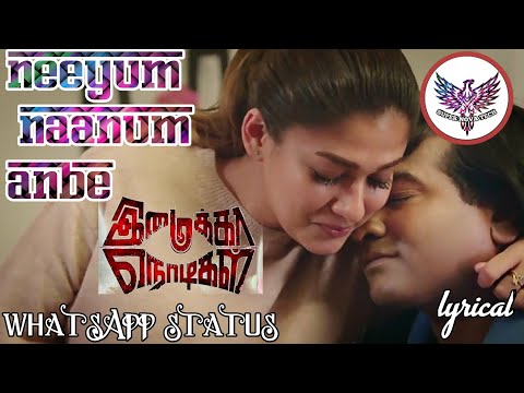 Neeyum Naanum Anbe song Lyrical WhatsApp status Video