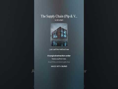 The Supply Chain Pip & Venv