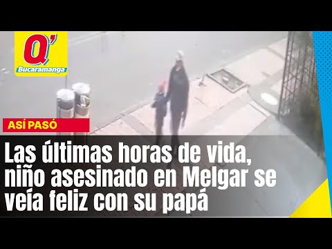 Niño asesinado en Melgar se veía feliz con su papá