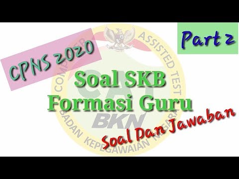 Contoh Soal SKB Formasi Guru CPNS 2020// Part 2 - YouTube