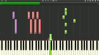 OMFG & Jelly - Dinosaur | Synthesia Piano Tutorial