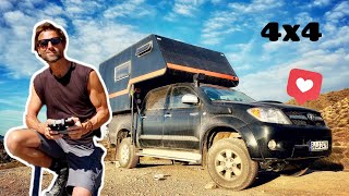 Roomtour TOYOTA Hilux 4x4 DIY Pickup CAMPER VAN with CABIN  better than expected???