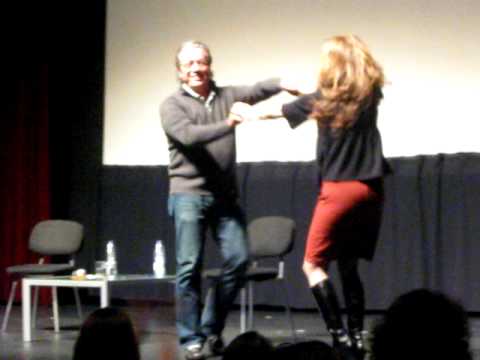 Edward James Olmos and Mary McDonnell dancing at BasauriCon 2010