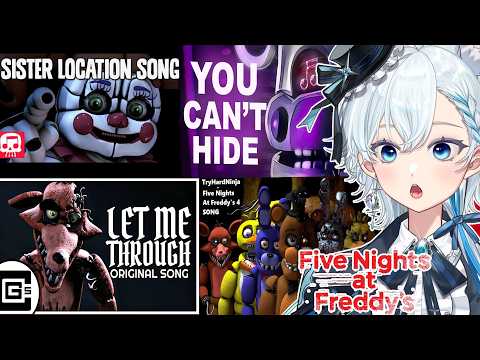 FIRST TIME LISTENING TO ICONIC FNAF MUSIC (JT Music, CG5, TryHardNinja) REACTION