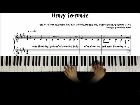 Heavy Serenade (C Major, 다장조) - [매우 쉬운 악보] NMIXX