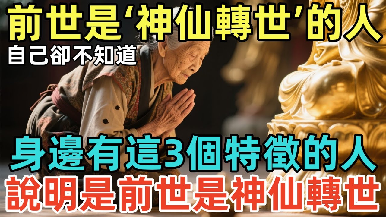 前世是‘神仙轉世’的人，自己卻不知道！身邊有這3個特徵的人，說明是前世是神仙轉世！#佛淨 #佛學 #佛陀 #佛法 #佛教 #修行