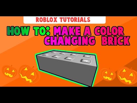 Robloxhow To Make A Color Changing Brick - how to make a brick change colors on roblox with pictures