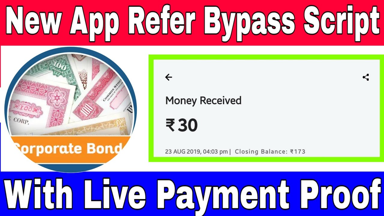 New App With Refer Bypass Script, With Live Payment Proof