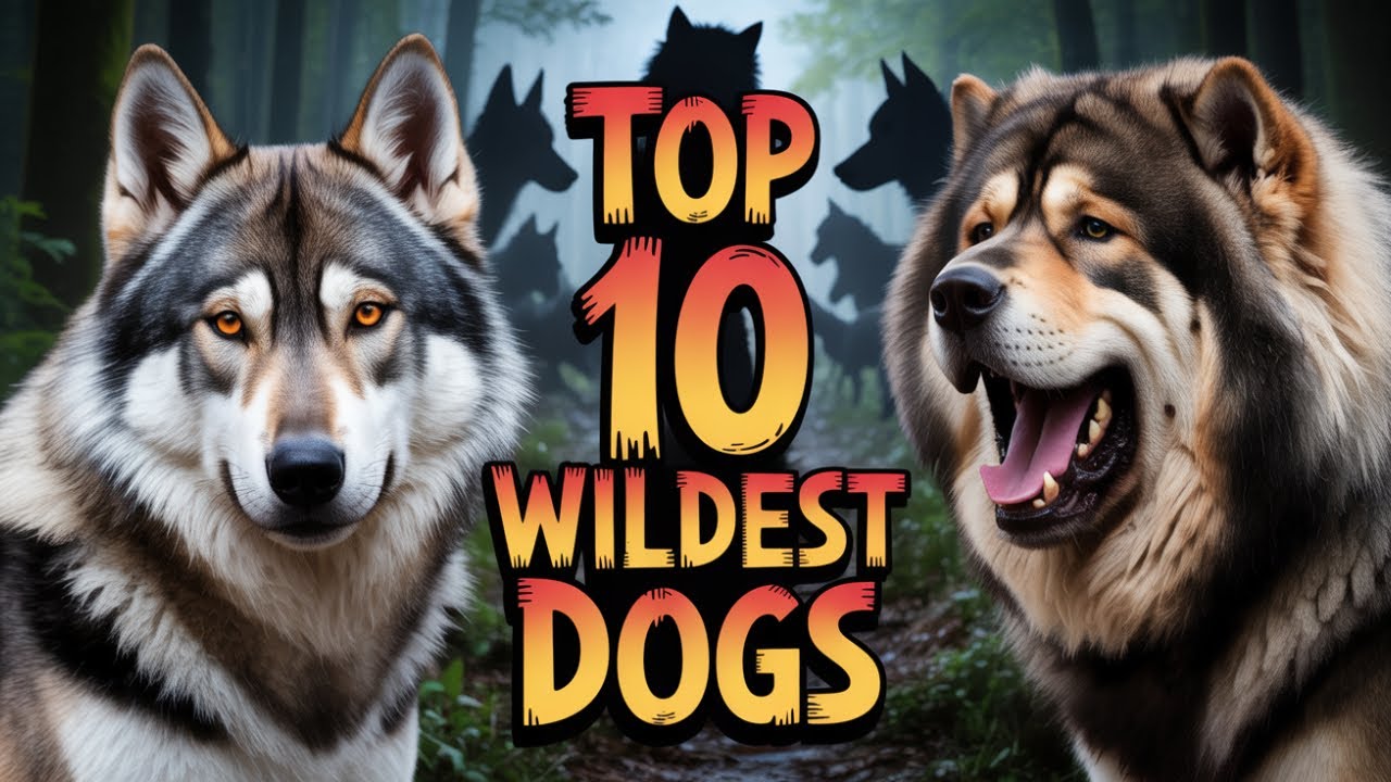 TOP 10 DOGS|WILDET DOG BREEDS|Powerful, Rare & Untamed Dogs Explained