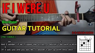 Blackbear - IF I WERE U | Guitar Tutorial | LYRICS and CHORDS