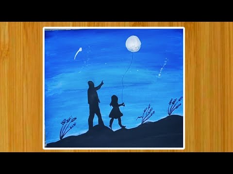 father's day painting ideas || Easy father's day painting || Father's ...