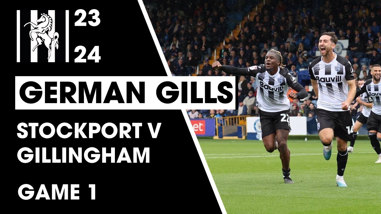 Stockport County vs Gillingham German Gills Show 05/08/2023