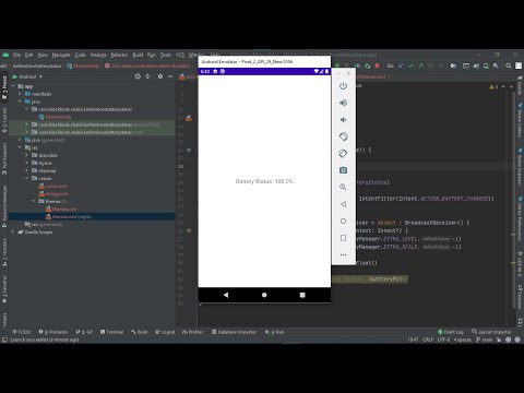 Kotlin Show Battery Percentage