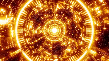 Abstract Sci fi Neon Lights Moving Tunnel Neon Glow Free Motion Graphics Background Video Loop