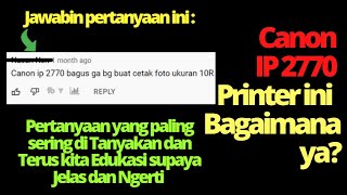 MENGATASI ROLL DAN CATRIDGE TIDAK BERGERAK INDIKATOR KEDIP 3 KALI CANON IP 2770