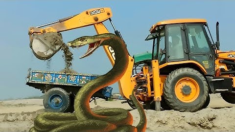 JCB 3dx new Loading and unloading Dumper video