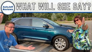 My Mom & I Review Her 2020 Ford Edge  Titanium Edition. This Could Get Interesting!