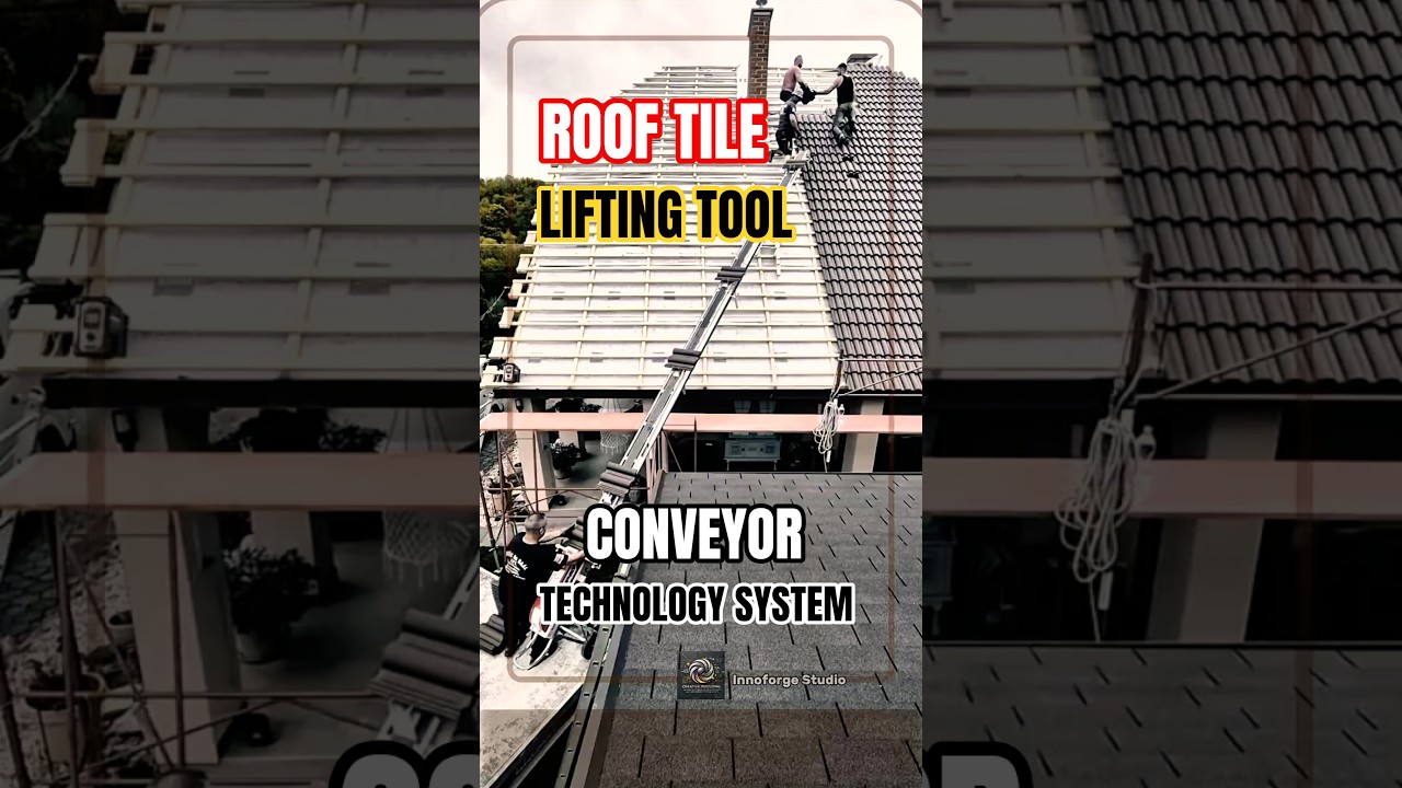 Roof Tile Lifting Tool with Conveyor Technology System