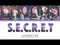 SUPERNOVA - S.E.C.R.E.T (Color Coded Lyrics / Eng Sub)