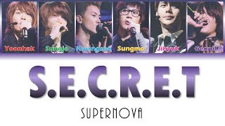 SUPERNOVA - S.E.C.R.E.T (Color Coded Lyrics / Eng Sub)