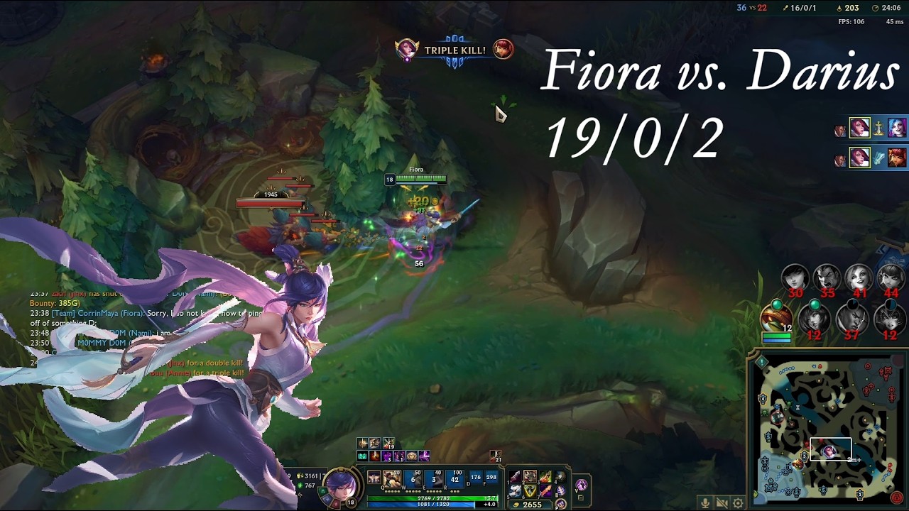 Fiora vs. Darius — Counting Down till the Destruction of Noxus
