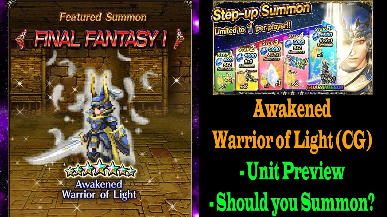 FFBE Warrior of Light (CG) Preview: Should you Summon? (
