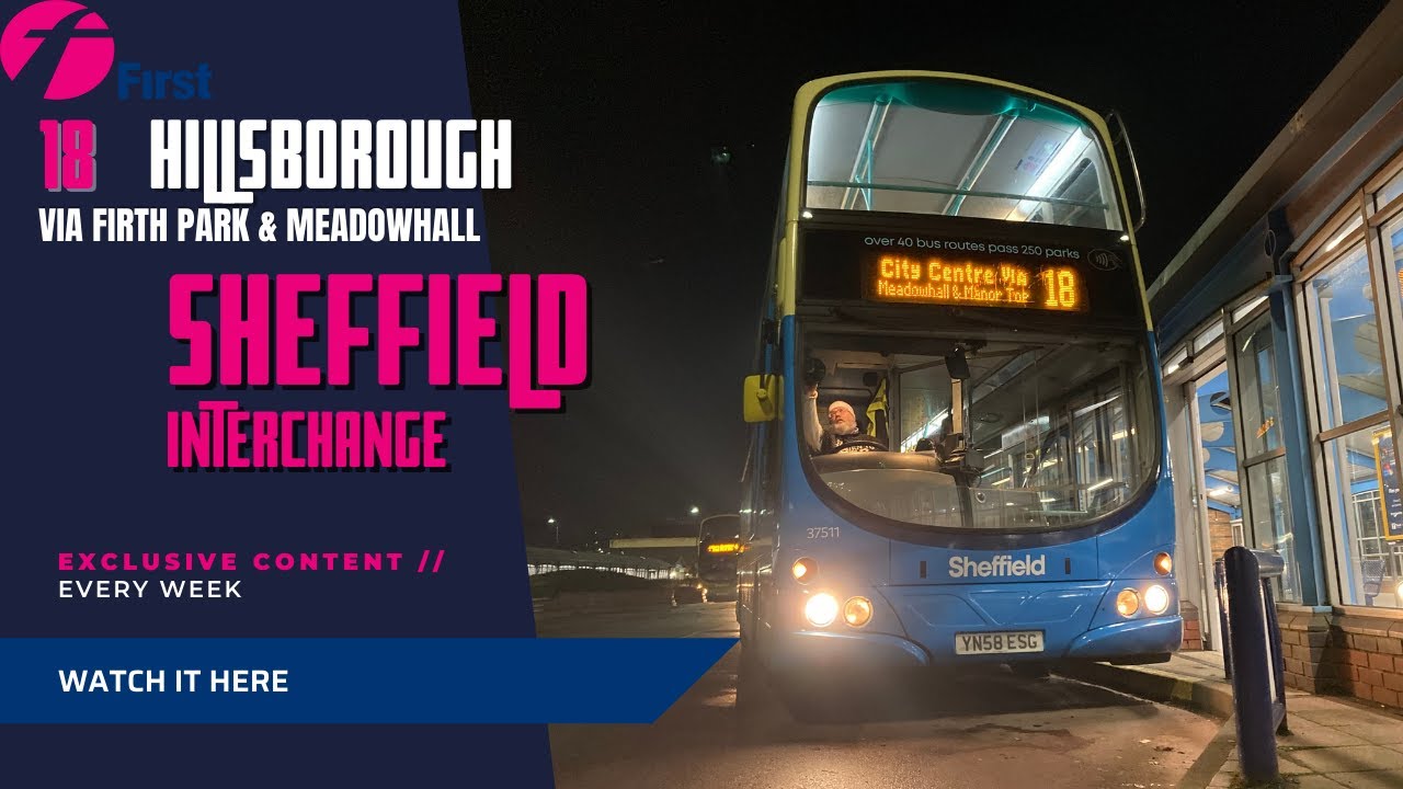 First South Yorkshire | 18 | Hillsborough - Firth Park - Meadowhall - Gleadless Townend - Sheffield