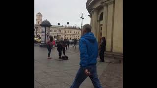 The street musician in St.Petersburg