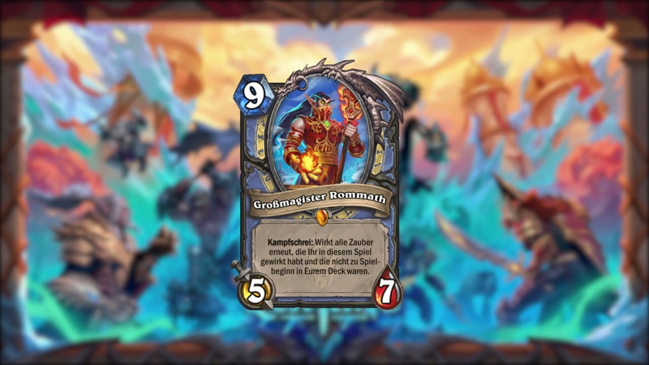 Hearthstone - Deutsch - Großmagister Rommath Sprachleitungen (Grand Magister Rommath Voice Lines)