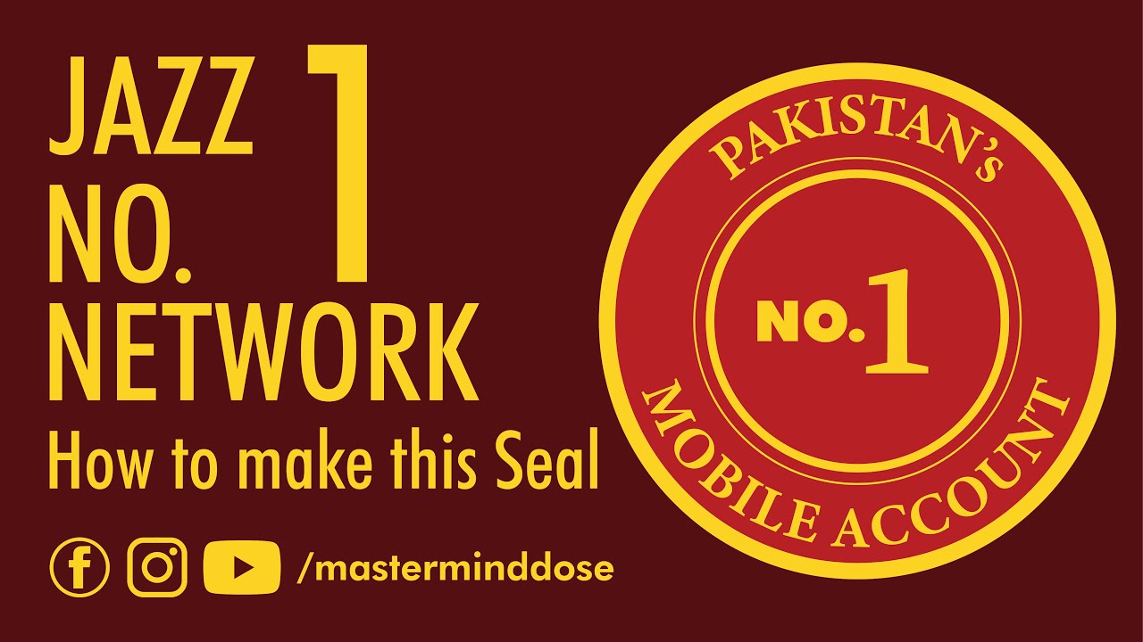 How to make a Jazz Seal NO1 Jazz Network || Adobe illustrator Tutorial ||