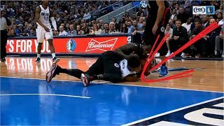 Check the exact moment of tooth Dennis Smith falling NBA on ESPN
