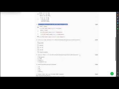 NPTEL Python for Data Science Week 2 Assignment July 2024 | IIT Madras